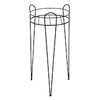 Black Metal Wire Plant Stand, Medium