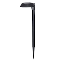 15-Lumen Solar Black Down Pathway Light