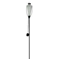 Grey Swirled Glass Garden Torch, 61"