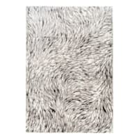 (A480) Camden Chandra Grey Abstract Area Rug, 5x7