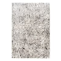(A480) Camden Chandra Grey Abstract Area Rug, 8x10