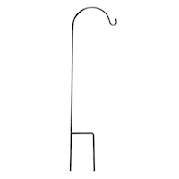 Black Metal Shepherd's Hook, 36"