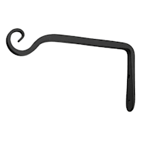 Garden Planter Hook, Satin Black