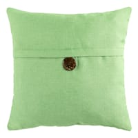 Clayton Spring Green Coconut Button Throw Pillow, 20"