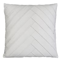 James Antarctica Pleated Velvet Throw Pillow, 18"
