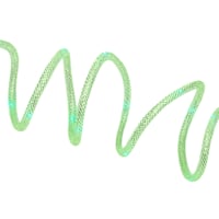 Green LED Iridescent Ribbon Rope Light with Timer, 16'