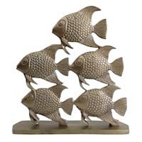 Tracey Boyd Metallic Fish Sculpture, 11.5"