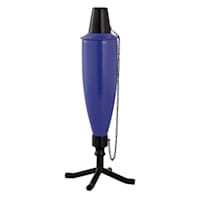 Dark Blue Metal Genie Table Top Torch, 12"