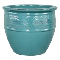 Dana Dark Turquoise Outdoor Planter, Extra Large