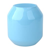 Tracey Boyd Blue Glass Vase, 6"