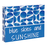 Tracey Boyd Blue Skies Decorative Block, 8x10