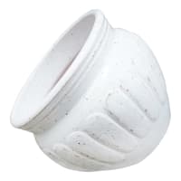 White Bohemian Bean Outdoor Planter, Small