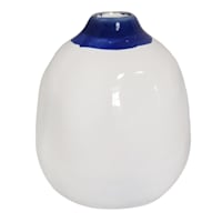 Tracey Boyd White Ceramic Vase, 5"