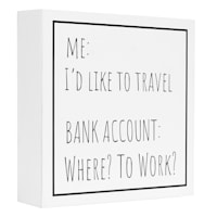 Like To Travel Decorative Block, 8"