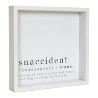 Snaccident Decorative Block, 10"