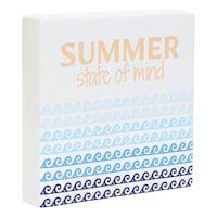 Tracey Boyd Summer State of Mind Block Sign, 8"