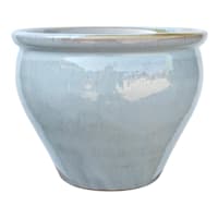 Honeybloom Mews Grey Ceramic Outdoor Planter, Extra Large