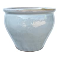 Honeybloom Mews Grey Ceramic Outdoor Planter, Large