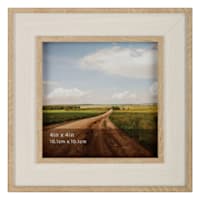 Whitewashed Tabletop Picture Frame, 4x4