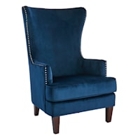 Providence Kori Accent Chair, Navy Blue