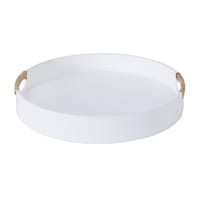 Ty Pennington White Wood Decorative Tray, Small