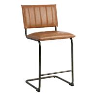 Crosby St. Luka Faux Leather Counter Stool, Light Brown