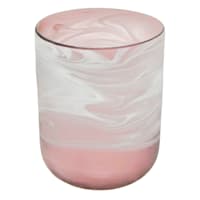 Laila Ali Milky Pink Glass Vase, 7.9"