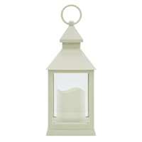 Ivory LED Lantern, 9.5"