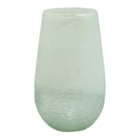 Ty Pennington Frosted White Glass Vase, 10"
