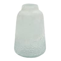 Ty Pennington Frosted White Glass Vase, 7"
