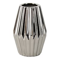 Laila Ali Silver Ceramic Vase, 7"