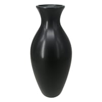 Black Ceramic Vase, 11"