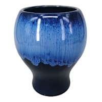 Tracey Boyd Blue Ceramic Vase, 5"