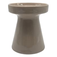 Ty Pennington Brown Ceramic Pillar Candle Holder, 4.5"