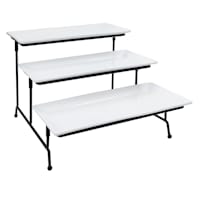 3-Tier Rectangle Serving Plates with Rack