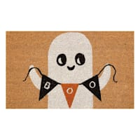 Boo Ghost Halloween Coir Mat, 18x30