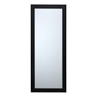 Flat Black Framed Leaner Mirror, 24x58