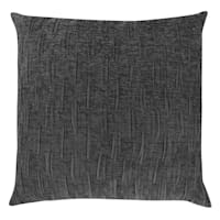 Charcoal Grey Diamond Dash Chenille Throw Pillow, 18"
