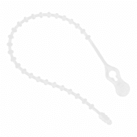 15-Count Reusable Clear Plastic Ties