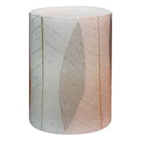 Honeybloom Leaf Wrapped LED Pillar Candle, 3x4