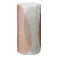 Honeybloom Leaf Wrapped LED Pillar Candle, 6"