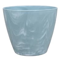 Light Blue Egg Shaped Outdoor Planter, Small