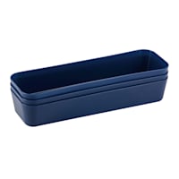 3-Pack Drawer Organizer, Blue