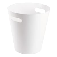 White Round Wastebasket, 5l