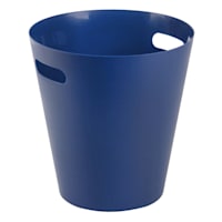 Navy Blue Round Wastebasket, 5l