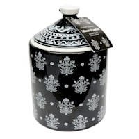 Tobacco & Leather Scented Jar Candle with Lid, 13.4oz