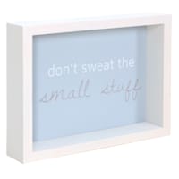 Don't Sweat The Small Stuff Block Sign, 7x9