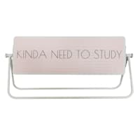 Pink Study Nap Table Sign, 12x6