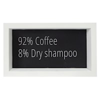Coffee & Dry Shampoo Block Sign, 8x4