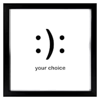 Framed Your Choice Wall Decor, 13"